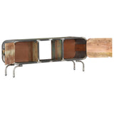 NNEVL TV Cabinet Multicolour 110x30x42 cm Solid Wood Reclaimed