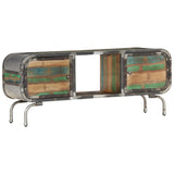 NNEVL TV Cabinet Multicolour 110x30x42 cm Solid Wood Reclaimed