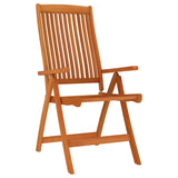 NNEVL 5 Piece Garden Dining Set Solid Wood Eucalyptus