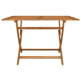 NNEVL Folding Garden Table 120x70x75 cm Solid Wood Acacia
