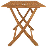 NNEVL Folding Garden Table 120x70x75 cm Solid Wood Acacia
