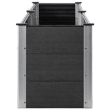 NNEVL Garden Raised Bed 200x50x54 cm WPC Grey