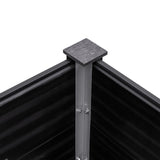 NNEVL Garden Raised Bed 200x50x54 cm WPC Grey