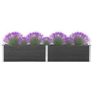 NNEVL Garden Raised Bed 200x50x54 cm WPC Grey