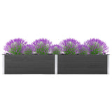 NNEVL Garden Raised Bed 200x50x54 cm WPC Grey