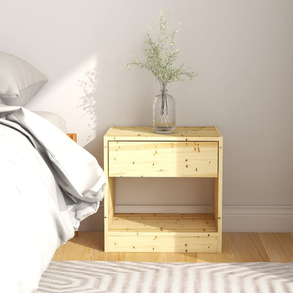 NNEVL Bedside Cabinet 40x31x40 cm Solid Firwood