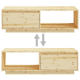NNEVL Coffee Table 110x50x33.5 cm Solid Firwood