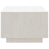 NNEVL Coffee Table White 110x50x33.5 cm Solid Pinewood