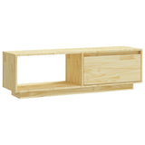 NNEVL TV Cabinet 110x30x33.5 cm Solid Pinewood