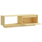 NNEVL TV Cabinet 110x30x33.5 cm Solid Pinewood