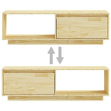 NNEVL TV Cabinet 110x30x33.5 cm Solid Pinewood