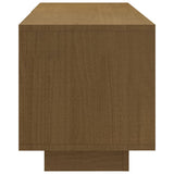 NNEVL TV Cabinet Honey Brown 110x30x33.5 cm Solid Pinewood