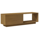 NNEVL TV Cabinet Honey Brown 110x30x33.5 cm Solid Pinewood