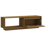 NNEVL TV Cabinet Honey Brown 110x30x33.5 cm Solid Pinewood