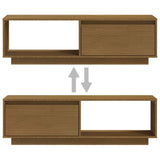 NNEVL TV Cabinet Honey Brown 110x30x33.5 cm Solid Pinewood