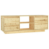 NNEVL TV Cabinet 110x30x40 cm Solid Firwood