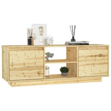 NNEVL TV Cabinet 110x30x40 cm Solid Firwood