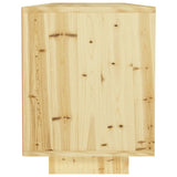 NNEVL TV Cabinet 110x30x40 cm Solid Firwood