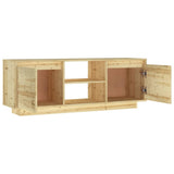 NNEVL TV Cabinet 110x30x40 cm Solid Firwood