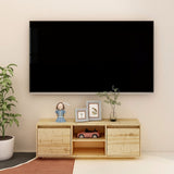 NNEVL TV Cabinet 110x30x40 cm Solid Firwood