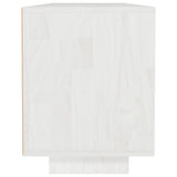 NNEVL TV Cabinet White 110x30x40 cm Solid Pinewood