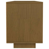 NNEVL TV Cabinet Honey Brown 110x30x40 cm Solid Pinewood