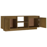 NNEVL TV Cabinet Honey Brown 110x30x40 cm Solid Pinewood