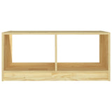 NNEVL Coffee Table 75x50x33.5 cm Solid Pinewood