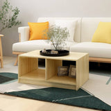 NNEVL Coffee Table 75x50x33.5 cm Solid Pinewood
