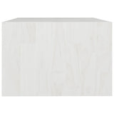 NNEVL Coffee Table White 75x50x33.5 cm Solid Pinewood