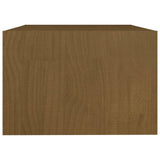 NNEVL Coffee Table Honey Brown 75x50x33.5 cm Solid Pinewood