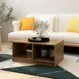 NNEVL Coffee Table Honey Brown 75x50x33.5 cm Solid Pinewood