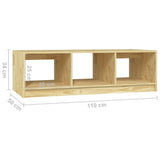 NNEVL Coffee Table 110x50x34 cm Solid Pinewood