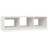 NNEVL Coffee Table White 110x50x34 cm Solid Pinewood