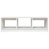 NNEVL Coffee Table White 110x50x34 cm Solid Pinewood