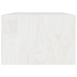 NNEVL Coffee Table White 110x50x34 cm Solid Pinewood