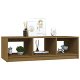NNEVL Coffee Table Honey Brown 110x50x34 cm Solid Pinewood