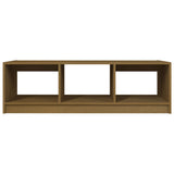 NNEVL Coffee Table Honey Brown 110x50x34 cm Solid Pinewood