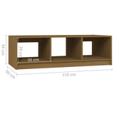 NNEVL Coffee Table Honey Brown 110x50x34 cm Solid Pinewood