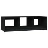 NNEVL Coffee Table Black 110x50x34 cm Solid Pinewood