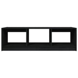 NNEVL Coffee Table Black 110x50x34 cm Solid Pinewood