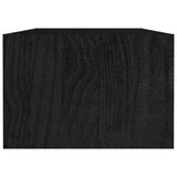 NNEVL Coffee Table Black 110x50x34 cm Solid Pinewood