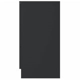 NNEVL Chest of Drawers Chipboard 71x35x68 cm Black