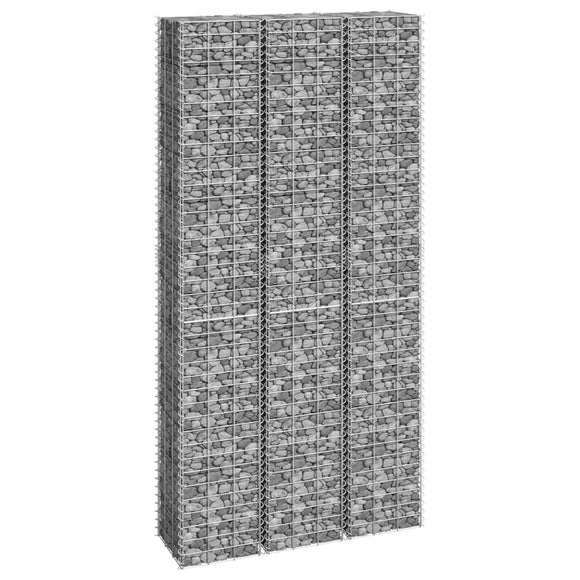 NNEVL Gabion Raised Beds 3 pcs 30x30x200 cm Iron