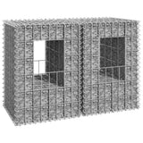 NNEVL Gabion Basket Posts 2 pcs 40x40x60 cm Iron