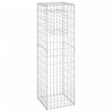 NNEVL Gabion Basket Post 40x40x140 cm Iron