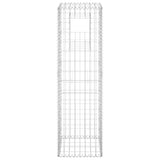 NNEVL Gabion Basket Post 40x40x140 cm Iron