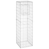 NNEVL Gabion Basket Posts 2 pcs 40x40x140 cm Iron