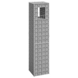 NNEVL Gabion Basket Post 40x40x180 cm Iron