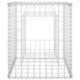 NNEVL Gabion Basket Posts 2 pcs 50x50x60 cm Iron
